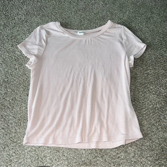 SOLD | Garage - Light Pink Ribbed Baby Tee - Large - Picture 1 of 3